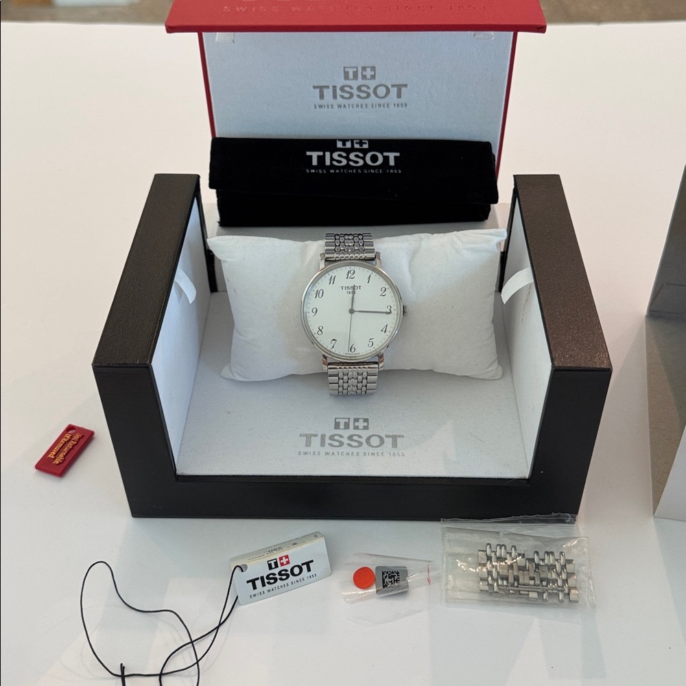 Authentic Tissot T-Classic Everytime Watch Silver Dial 38mm T109.410.11.032.00